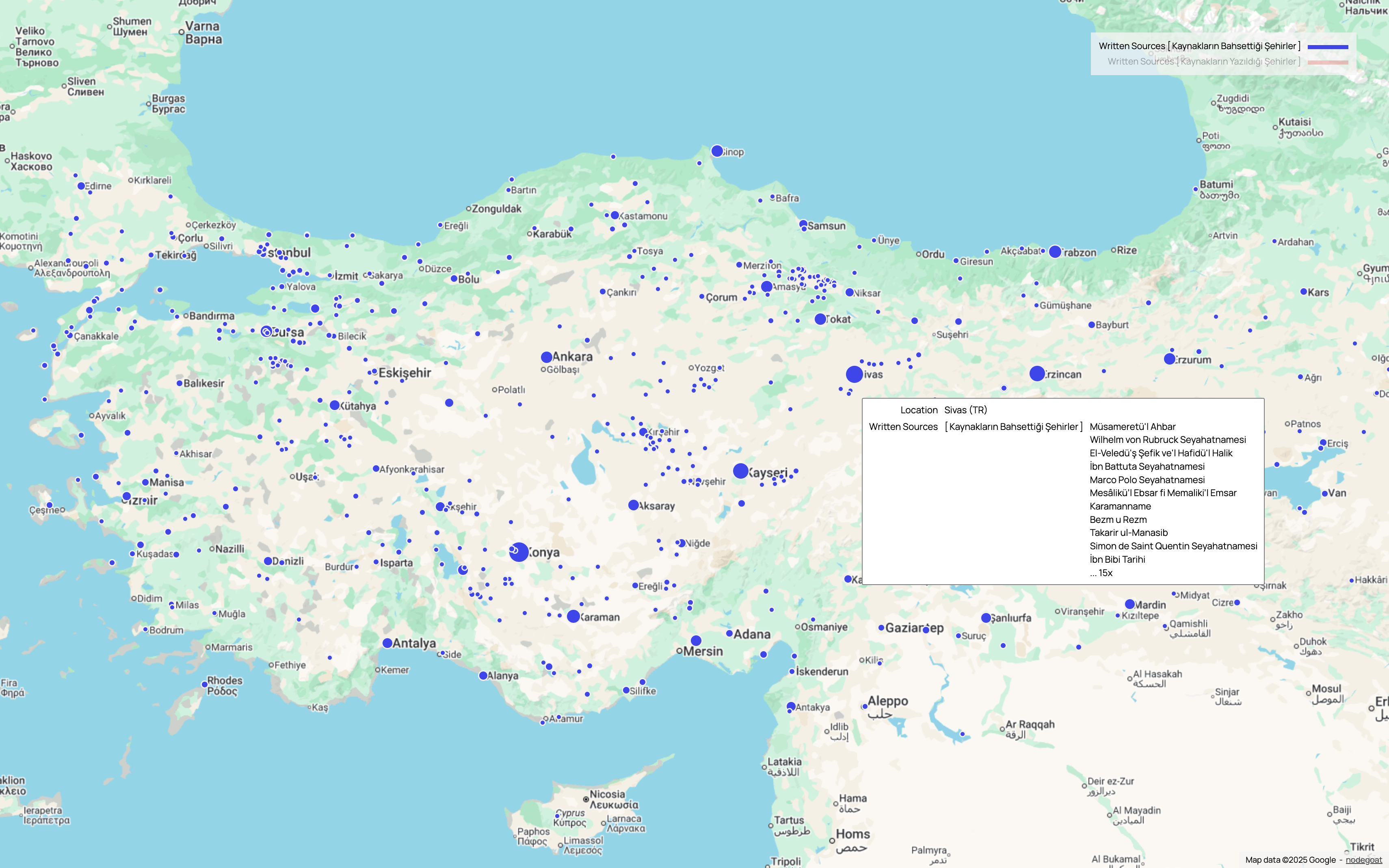 GIS Sivas Location Popup